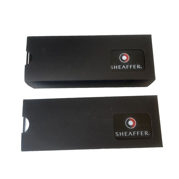 Sheaffer 100 Friends of Winter - Pine Black Laquer Ballpoint Pen LOT 2 Pens New - Picture 3 of 9